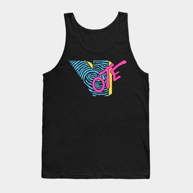 Vote - 80s MTV Style Tank Top by Midnight Run Studio